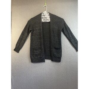 Charlotte Russe  Crochet Long‎ Sleeve Open Cardigan Sweater Size Medium